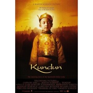 Kundun (VHS, 1999) TESTED Tape And Rental Cover